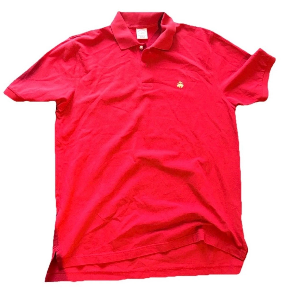 Brooks Brothers 1818 Performance Polo Red Large 100% Cotton Original Fitting